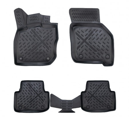 Set covorase auto cauciuc Seat Leon 4 automat 2021-> forma tavita