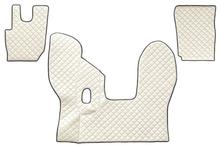 Set covorase camion, piele ecologica compatibil cu Daf CF 2013-> Crem Manual