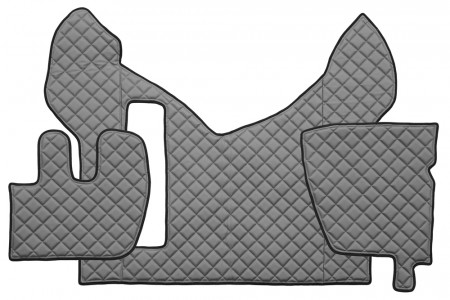 Set covorase camion, piele ecologica compatibil cu RENAULT PREMIUM 2005-> Gri