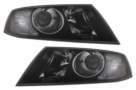 Set Faruri cu lupa compatibil cu Skoda Octavia II 2004-2008 Negru