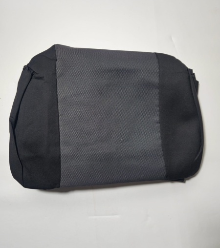 Set huse auto pentru scaune pentru VW Passat B6 2005-2010 sedan, gri inchis cu negru, material textil, Lichidare stoc!