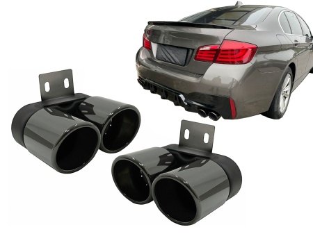 Tobe Ornament compatibil cu BMW 5 Series F10 F11 2011-2017 M5 LCI Design Negru