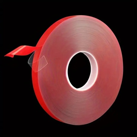 Banda dublu adeziva transparenta, latime 10 mm, lungime 3 m