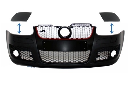 Capace Spalatoare Faruri Bara fata compatibil cu VW Golf V 5 2003-2007 GTI Look
