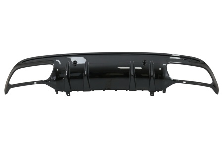Difuzor bara spate compatibil cu Mercedes C-Class W205 S205 2014-2020 Sport Line C43 Design Negru Lucios