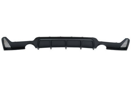Difuzor Bara Spate Cu Evacuare Dubla compatibil cu BMW Seria 4 F32 F33 F36 2013-2019 Negru