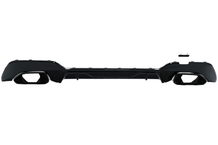 Difuzor Bara Spate Evacuare Dubla si Tobe Ornament compatibil cu BMW 3 Series G20 G28 Sedan G21 Touring 2019-> M340i M Look Negru