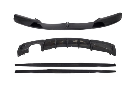 Kit Prelungire Bara Fata , Difuzor si fuste laterale compatibil cu praguri BMW Seria 3 F30 2012-2018 M-Performance Carbon