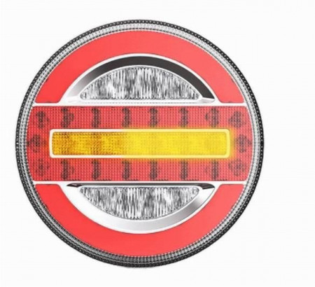 Lampa stop fi140, 4 functii, cu mers inapoi, 40 LED-uri, 12-24v, Semnalizare Dinamica
