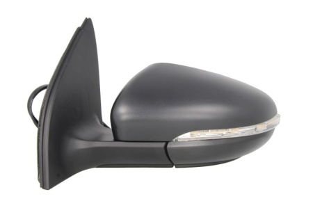 Oglinda retovizoare completa, (asferice, incalzita, crom) parte montare STANGA compatibil cu VW GOLF 6 / TOURAN 2008-2013