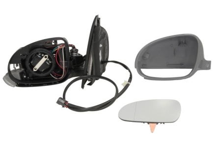 Oglinda retovizoare completa, (electric, asferice, incalzita, captuseala, pliabil electric) parte montare STANGA compatibil cu VW GOLF V 2003-2009