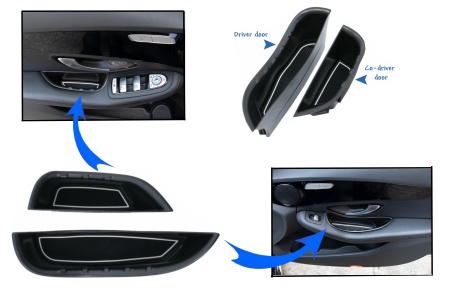 Ornament Depozitare Usi fata compatibile cu Mercedes C-Class W205 S205 2014-2018 GLC X253 2015-2018