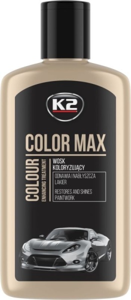 Pasta de lustruit si ceruit 250ml, polish auto negru, K2 COLOR MAX Negru 250ml.