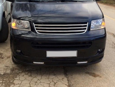 Prelungire bara fata cu lumini de zi compatibil VW T5 2003-2015, fibra, nevopsit
