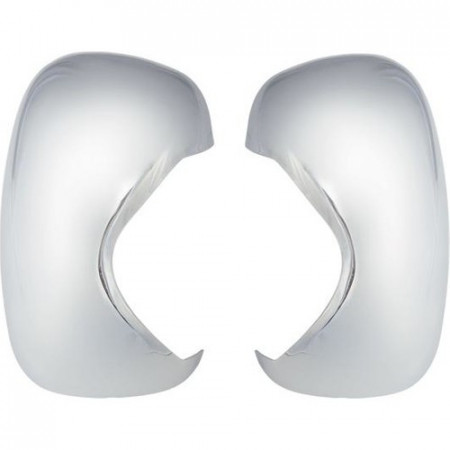 Set 2 ornamente cromate pentru oglinzi compatibil Renault Trafic 2001-2014, plastic cromat