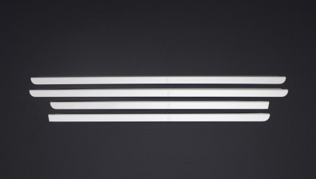Set 4 ornamente inox chedere geam DACIA LOGAN 2004-2012, LOGAN II 2012-2017 sedan