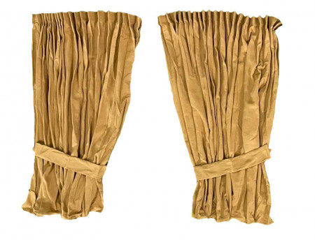 Set 4 perdele pentru camion, universal compatibile Scania, culoare crem, material sintetic