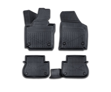Set covorase auto cauciuc VW CADDY 2015-2020, forma tavita 3D