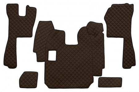 Set covorase camion, piele ecologica compatibil cu SCANIA R pana in 2010 Maro, MANUALA