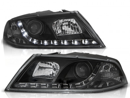 Set faruri compatibile cu Skoda OCTAVIA 2 II 2004-2008 DAYLIGHT Negru