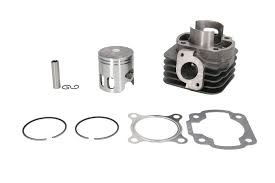 Set motor , cilindru , piston, segmenti si set garnituri 2T , capacitate 80cc compatibil cu Yamaha Neo'S Jog, Minarelli orizontal