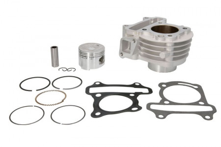 Set motor scuter din Nicasil, ATV, moped, piston, segmenti si set garnituri 4T , capacitate 80cc compatibil cu GY6