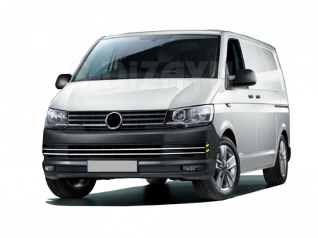 Set ornamente inox grila inferioara fata VW Transporter T6 2015-2020 ( 4 piese )