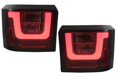 Stopuri LED Light Bar compatibil cu VW T4 Transporter Caravelle Multivan 1990-2003 Rosu Fumuriu