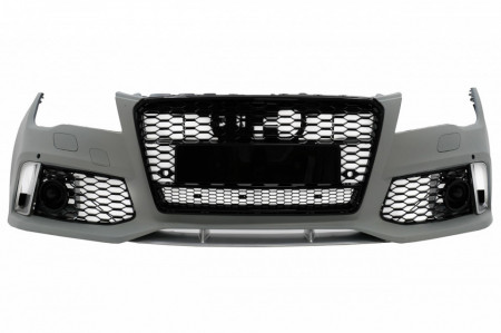 Bara Fata cu Grila Centrala compatibil cu Audi A7 4G 2010-2014 RS7 Design - Img 1