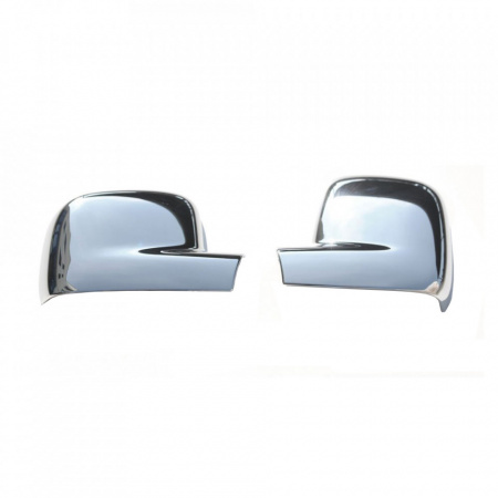 Capace cromate de oglinda compatibil VW T5 Transporter / Caravelle / Multivan 2004-2010, plastic ABS, pentru volan pe dreapta