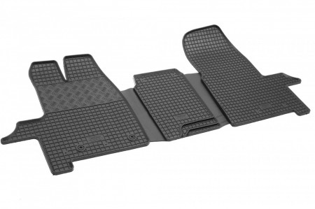 Covorase auto cauciuc Ford Transit Custom 2013-2018, 2 locuri, RIGUM