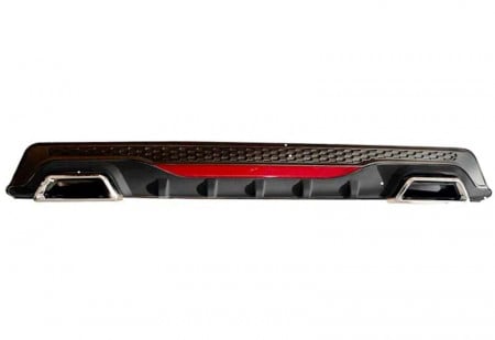 Difuzor bara spate universal, ELITE PLUS B Design, negru cu catadioptru reflectorizant