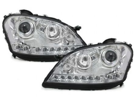 Faruri DAYLIGHT compatibil cu Mercedes M-Class ML W164 (2005-2007) Crom