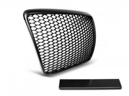 Grila Centrala compatibil cu AUDI A6 C6 2004-2011 RS Design Negru Mat