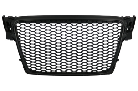 Grila Centrala Fara Emblema compatibil cu Audi A4 B8 2008-2011 RS4 Design Negru Mat