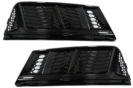 Grile Laterale compatibil cu Audi A4 B9 Sedan Avant 2016-2018 RS4 Desing Negru