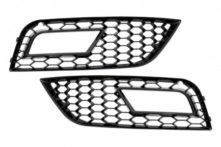 Grile Proiector compatibil cu AUDI A4 B8 facelift 2012-2015 RS4 Design Negru Lucios