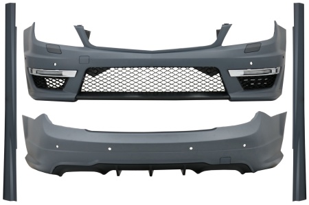 Pachet Exterior compatibil cu Mercedes C-Class C204 Coupe 2011-2015 C63 Design