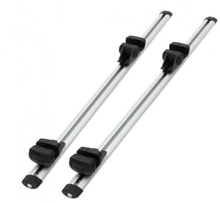 Set 2 Bare portbagaj auto din aluminiu lungime totala 120 cm, deschidere 113 cm