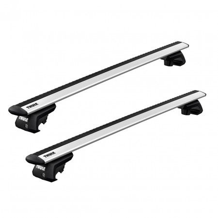 Set 2 bare portbagaj transversale Thule Evo Clamp Wingbar Evo compatibil Nissan X-Trail 2014-2021, cu bare longitudinale