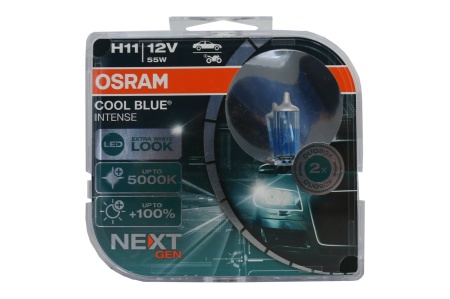 Set 2 Becuri Auto Halogen NEXT GEN Osram Cool Blue Intense H11 64211CBN-HCB 12V