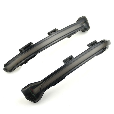 Set 2 Semnalizari Dinamice Full LED pentru Oglinda compatibil cu VW Golf 7 2012-2020, geam fumuriu