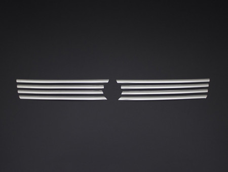 Set 8 ornamente inox grila centrala VW T5 Transporter 2004-2009