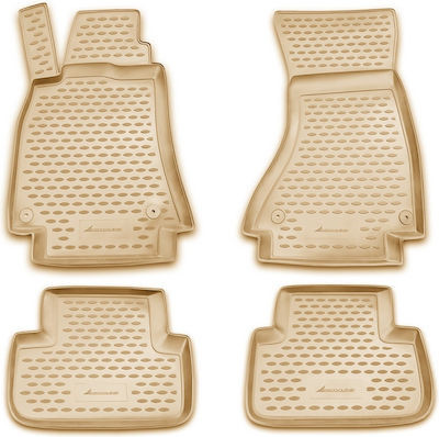 Set covorase auto tip tavita Audi A4 B8 2008-2015, culoare bej