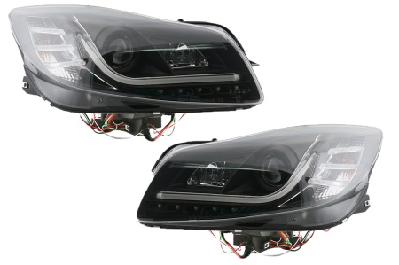 Set faruri LED DRL compatibil cu OPEL Insignia A 2009-2017 Fundal Negru