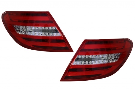 Stopuri LED compatibil cu Mercedes C-Class W204 2007-2012 LED Light Bar Facelift Design