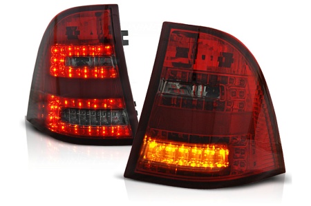 Stopuri LED compatibil cu Mercedes M-Class W163 ML 1998-2005 Rosu Fumuriu