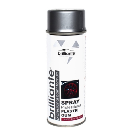 Vopsea spray Cauciucata, Argintiu, 400ml