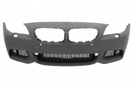 Bara Fata compatibila BMW seria 5 F10 F11 2010-2013 Non LCI M-Technik Design cu proiectoare de ceata - Img 2