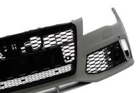 Bara Fata cu Grila Centrala compatibil cu Audi A7 4G 2010-2014 RS7 Design - Img 6